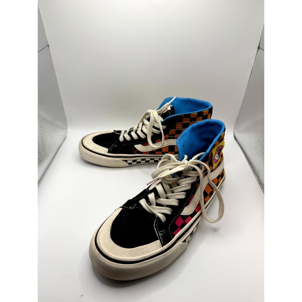 Vans x T&C Surf Designs Sk8-Hi 138 Decon Checkerboard Mens 6.5 Multi Suede Skate